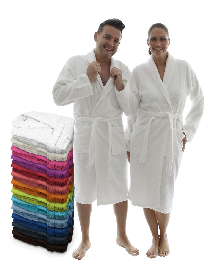 LEBENGOOD Bademantel für Damen, Herren, Unisex, Frottee 100% Baumwolle, Weicher Morgenmantel Dusche,
