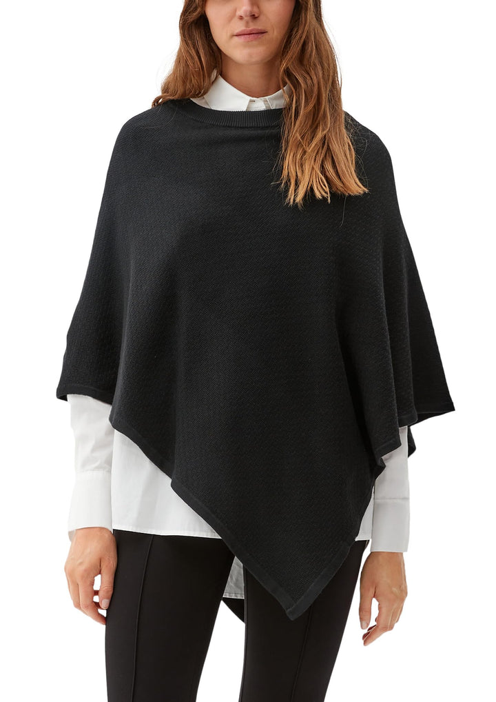 s.Oliver Damen Strickjacke Einheitsgrösse 9999 Schwarz, Einheitsgrösse 9999 Schwarz