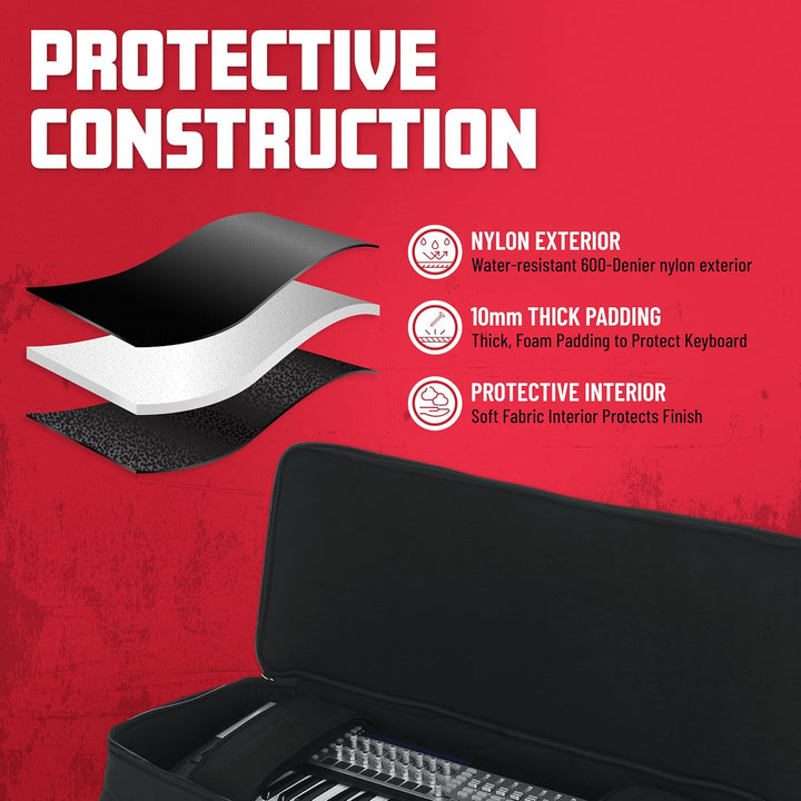 Gator Cases Gigbag für 49-Tasten Keyboard 38" x 15" x 5,5", schwarz (GKB-49) 49 Schlüssel, 49 Schl&#