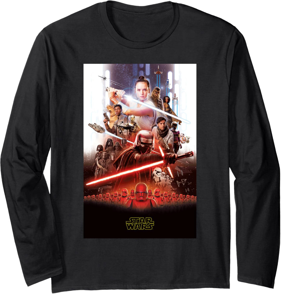 Star Wars: The Rise Of Skywalker Group Shot Poster Langarmshirt