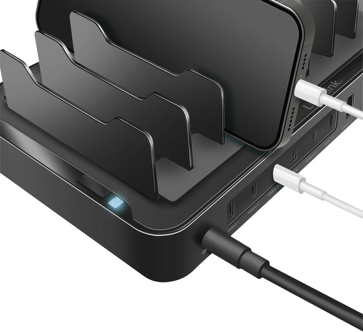LogiLink PA0327 - USB-C Ladestation mit 4X USB-A &amp; 6X USB-C, PD 3.0 (PowerDelivery) &amp; QC 3.0 (QuickC