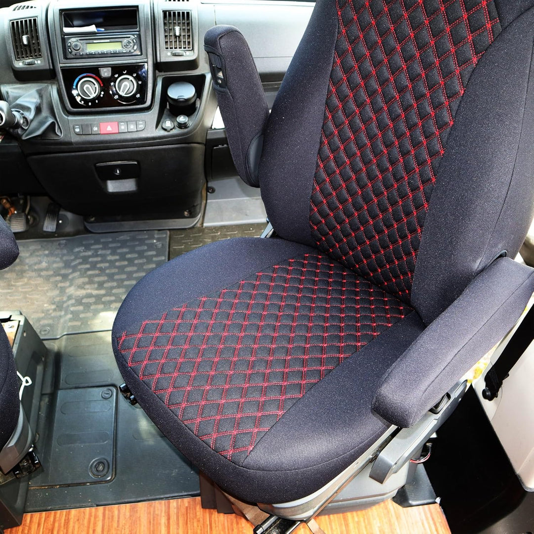 BREMER SITZBEZÜGE Mass Piloten Schonbezüge Sitzbezüge kompatibel mit Wohnmobil Camper Hymer Ducato W
