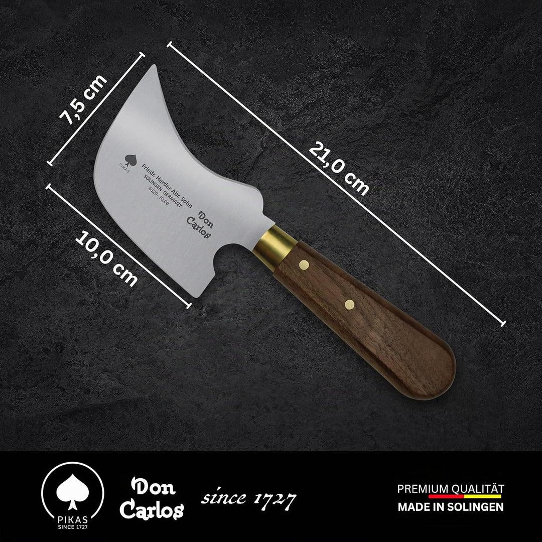 DON CARLOS Viertelmondmesser/Quarter Moon Knife, Professionelles Fenstermesser, Bodenlegermesser, Sa