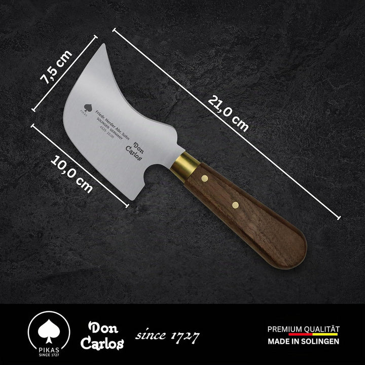 DON CARLOS Viertelmondmesser/Quarter Moon Knife, Professionelles Fenstermesser, Bodenlegermesser, Sa
