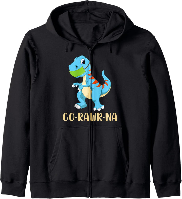 Co-Rawr-Na T-Rex Dino mit Maske - Lustiges Dinosaurier Kapuzenjacke
