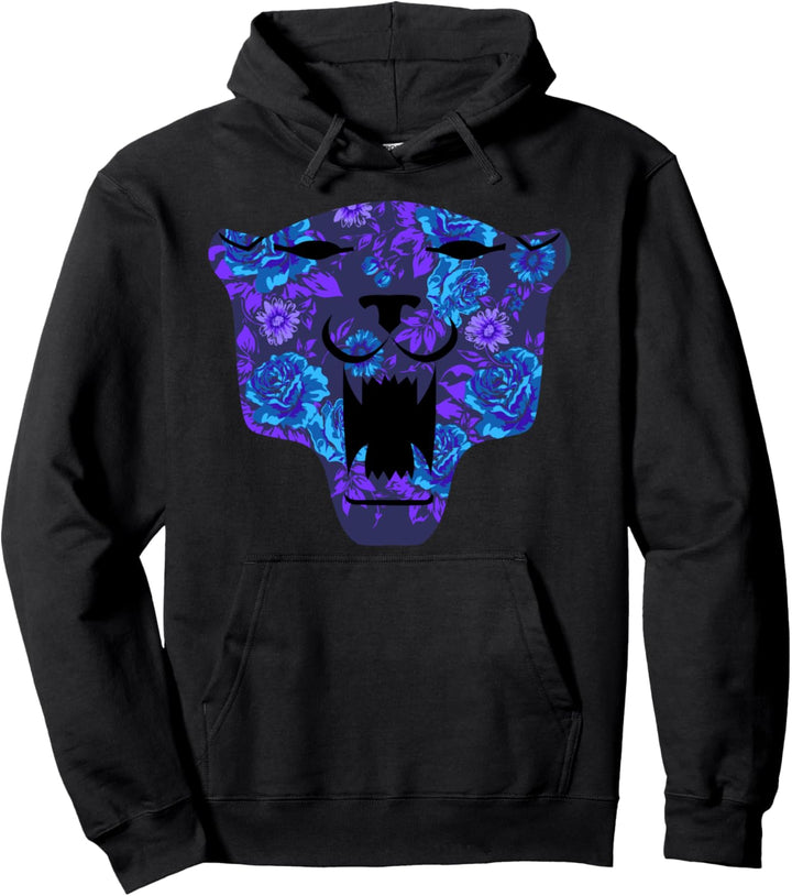 Marvel Black Panther Floral Fill Logo Pullover Hoodie