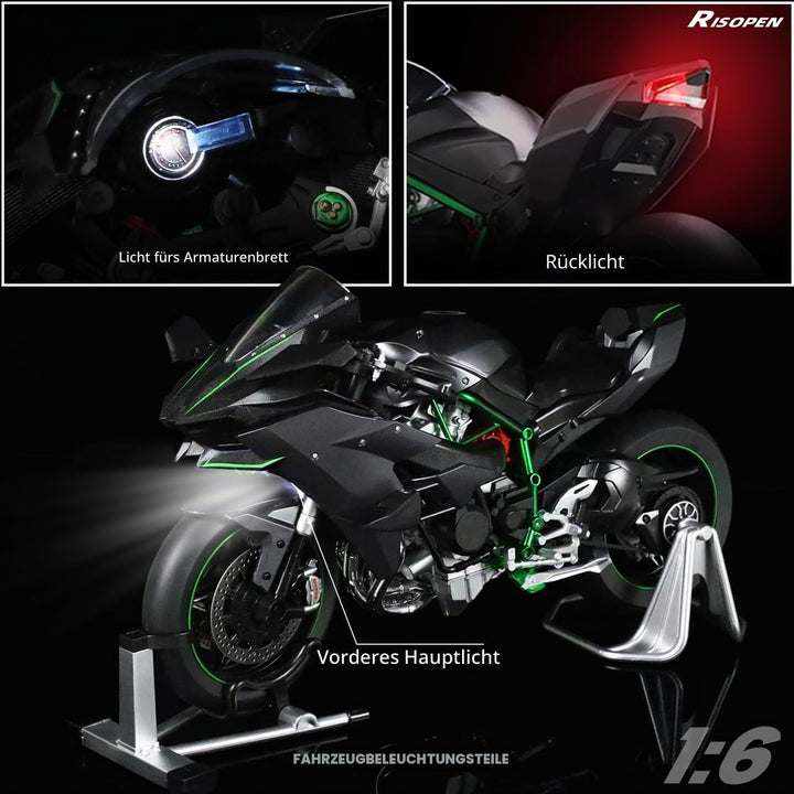 1:12 Motorrad-Modell aus Metalldruckguss und Kunststoff Mj050-h2r, Mj050-h2r