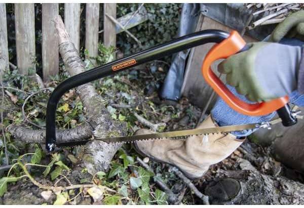 Black + Decker 53,3 cm Bogen 19,1 cm Klappsäge & Astsäge, schwarz/orange