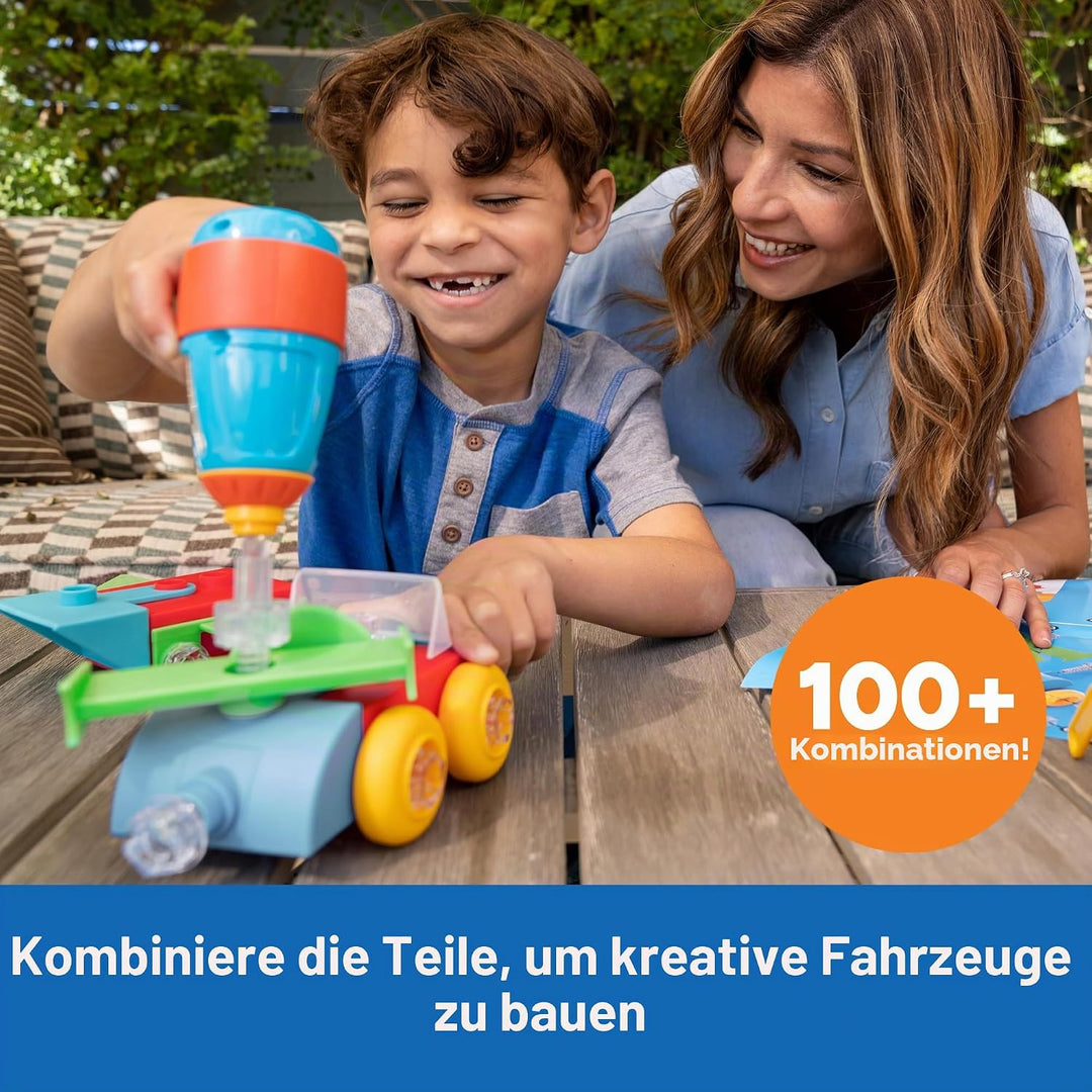 Learning Resources Design & Drill Baueimer, Mint-Spielzeug, 41-teilig, mit elektrischem Spielzeugboh