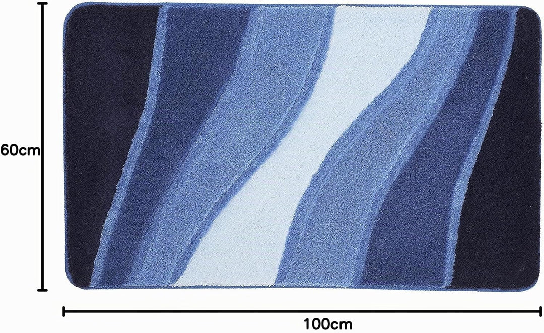 Meusch Badteppich Ocean blau 60 x 100 cm 60 x 100 cm Royalblau, 60 x 100 cm Royalblau