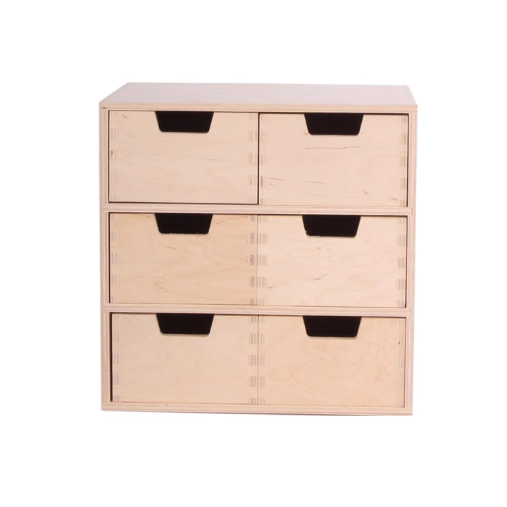 Schubladen-Box aus Holz – Elegante Minikommode für vielseitige Aufbewahrung | Premium Qualität, natü