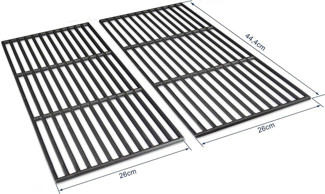 Grillrostprofi 44,4 x 26cm Grillrost Gusseisen/Gusseisen für Weber Spirit I & II E210, E220, S210, S
