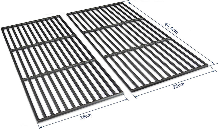 Grillrostprofi 44,4 x 26cm Grillrost Gusseisen/Gusseisen für Weber Spirit I & II E210, E220, S210, S