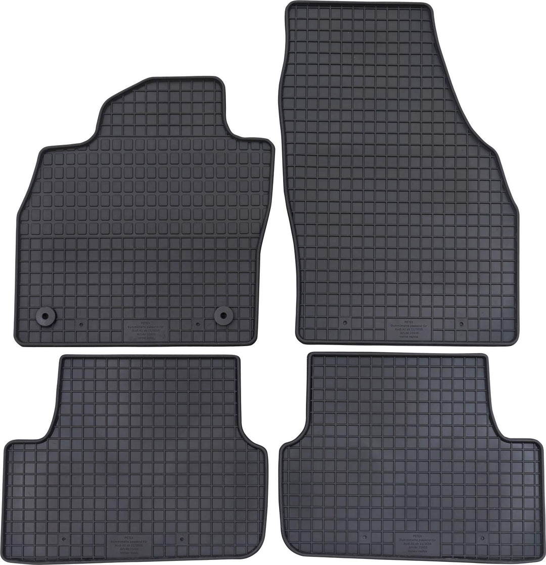 PETEX Gummimatten passend für A1 Sportback ab 11/2018 schwarz 4-teilig