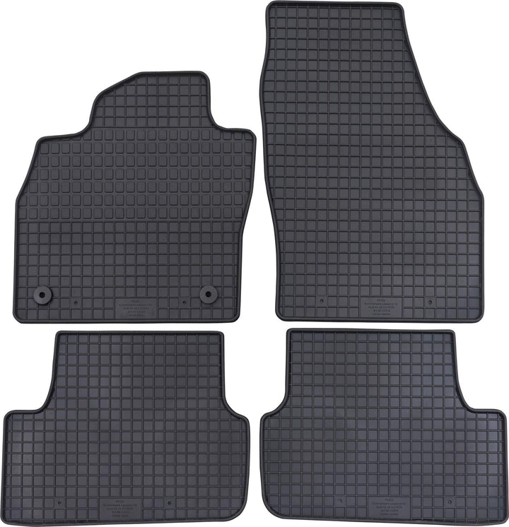 PETEX Gummimatten passend für A1 Sportback ab 11/2018 schwarz 4-teilig