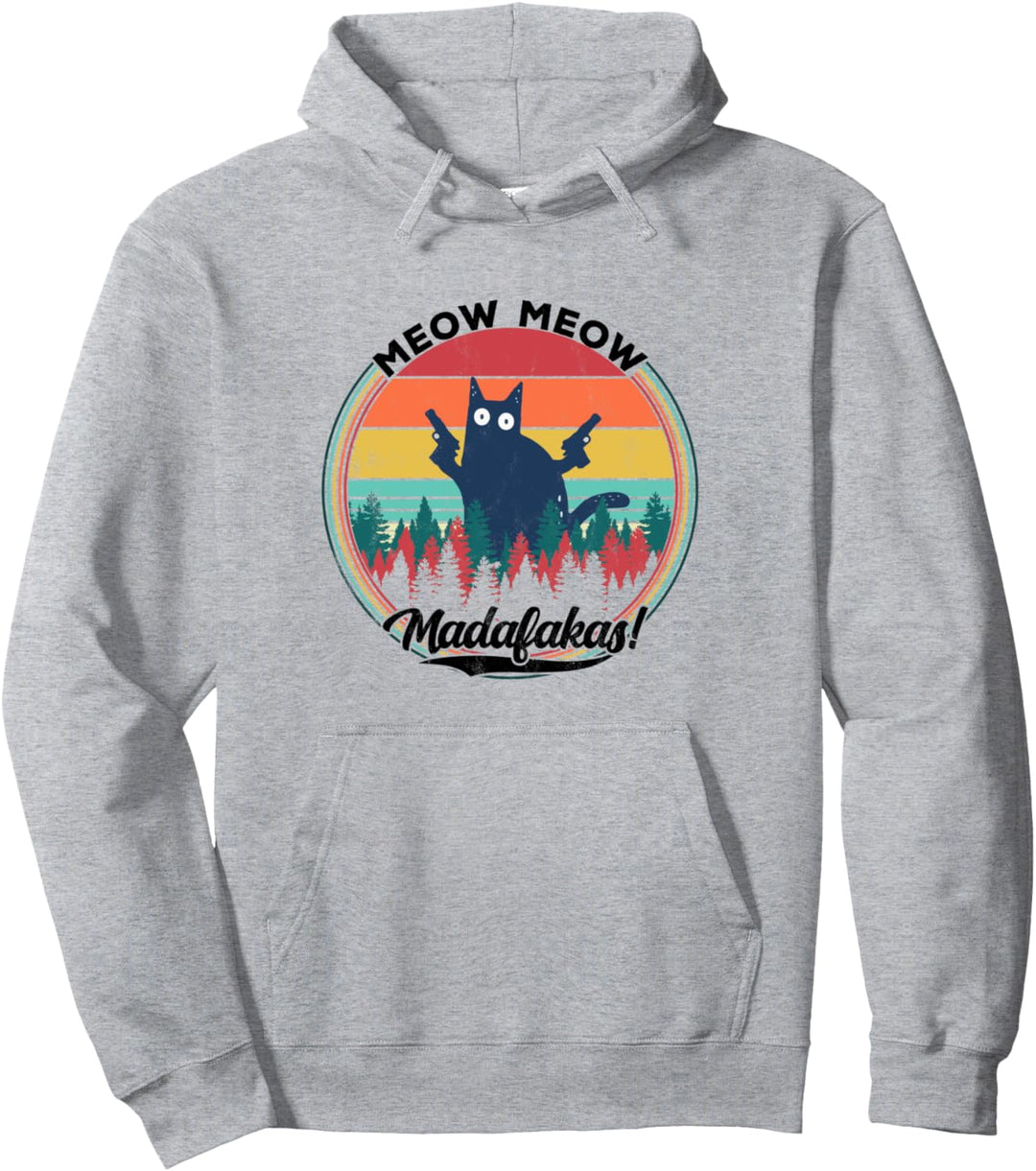 Pew Pew Madafakas - Cat Humor Pullover Hoodie