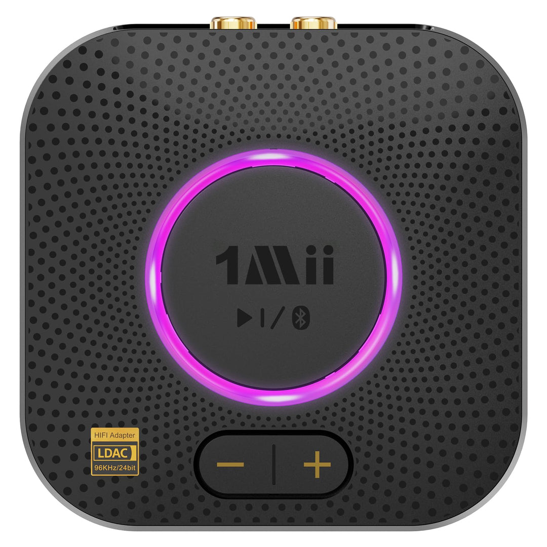 1Mii B06S+ Bluetooth 5.2 Empfänger, HiFi Audio Adapter mit LDAC, Lautstärkeregelung, aptX HD &amp; Low L