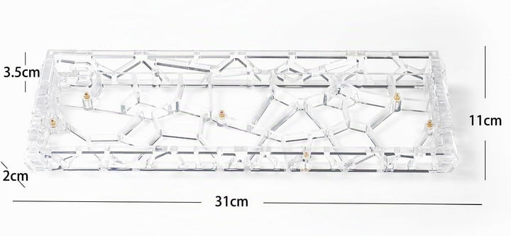 Sumgsn Mechanische Tastatur Gehäuse Transparentes Tastaturgehäuse Kompatibel mit Wooting60/HM66/Mad6