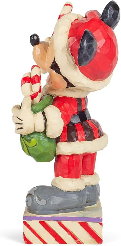 Disney Traditions Mickey Mouse with Candy Canes Figurine