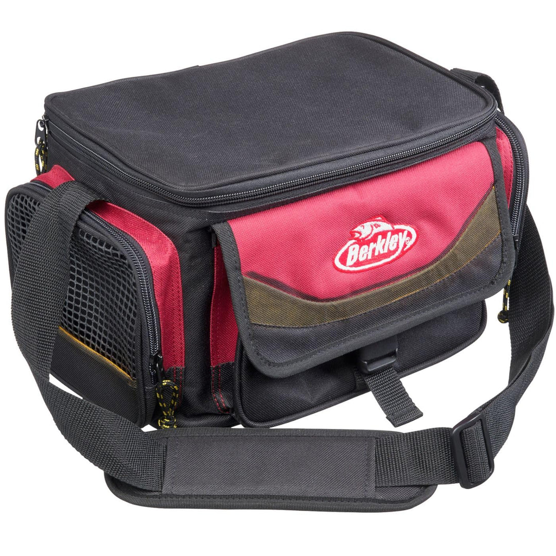 Berkley System Angeltasche/Tackletaschen – inklusive Köderboxen XL Red/Black, XL Red/Black