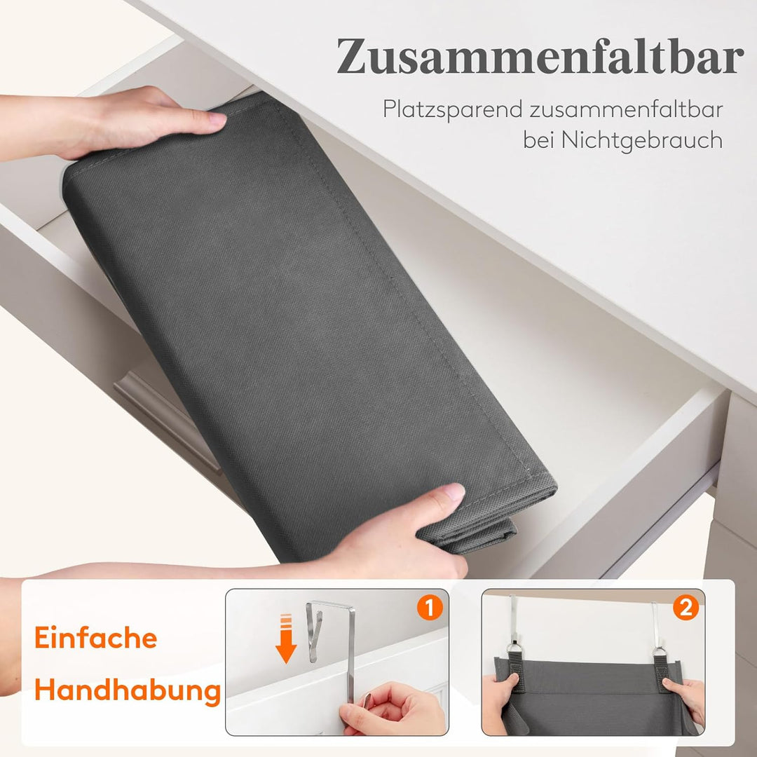 Lifewit 6 Ebene über die Tür Schuh mit 11 grossen tiefen Taschen, 1 Packung Stoff hängende Schuhe Au