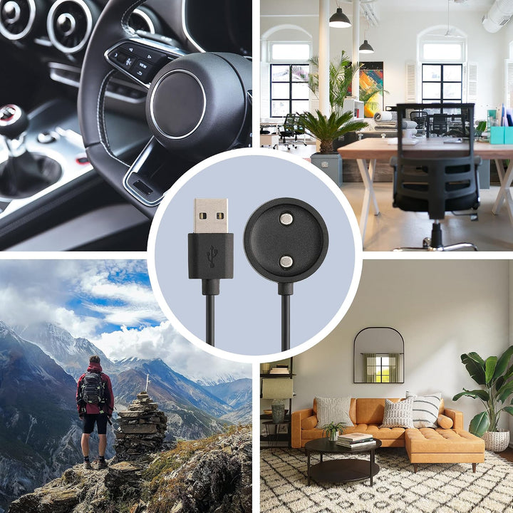 kwmobile USB Kabel Charger kompatibel mit Suunto 9 Peak Pro Ladekabel - Smart Watch Ersatzkabel - Fi