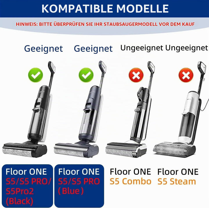 Zubehör für Tineco Floor One S5 / S5 Pro / S5 Pro 2 / S5 Extreme, 2 Bürstenrolle 4 Filter Nass-Trock
