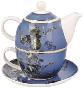 Goebel Teekanne Artis Orbis Sommerblumen von Jan Davidsz de Heem aus New Bone China, Grösse: 15,5x15