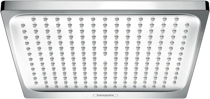 hansgrohe Crometta E Duschkopf, Kopfbrause 240mm, Niederdruck, Chrom Chrom eckig 1 Strahlart / für n