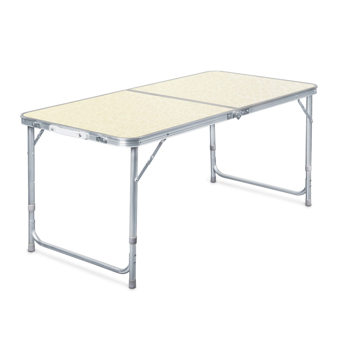 Toboli Campingtisch klappbar 120x60x70cm höhenverstellbar 54/61/70cm Klapptisch Aluminiumrahmen und