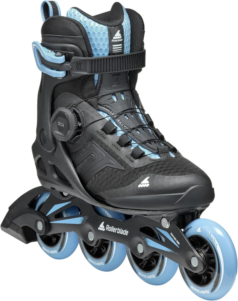 Rollerblade Damen Macroblade 84 Boa W Inline-Skates EU: 39/40 (UK: 6-6.5 / US: 8-8.5) SCHWARZ/PULVER