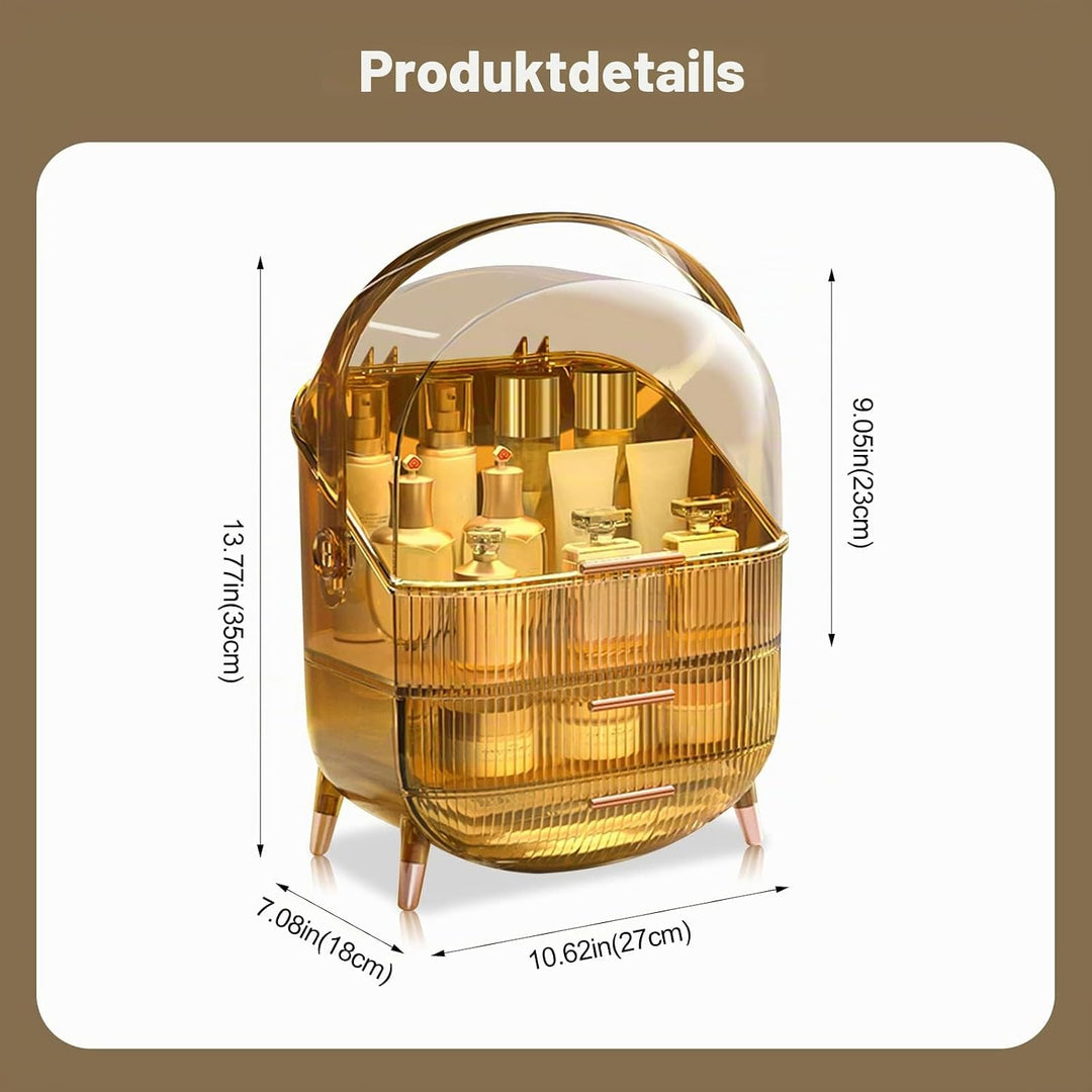 Galatée Retro Serie 180°Drehbar Tragbare Make Up Organizer Kosmetikbox Kosmetische Aufbewahrungs Box