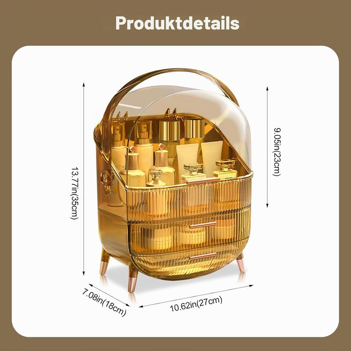 Galatée Retro Serie 180°Drehbar Tragbare Make Up Organizer Kosmetikbox Kosmetische Aufbewahrungs Box