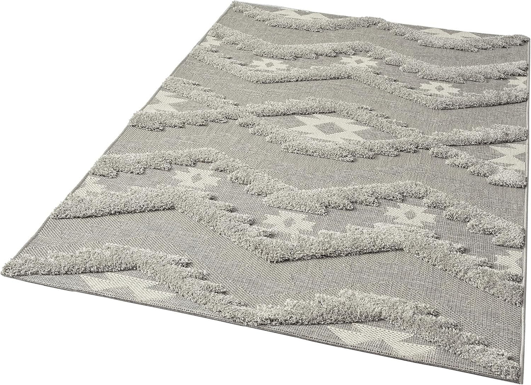 Teppich-Traum In- & Outdoor Teppich Sisal Wohnzimmer Wintergarten gestreiftes orientalisches Rautenm