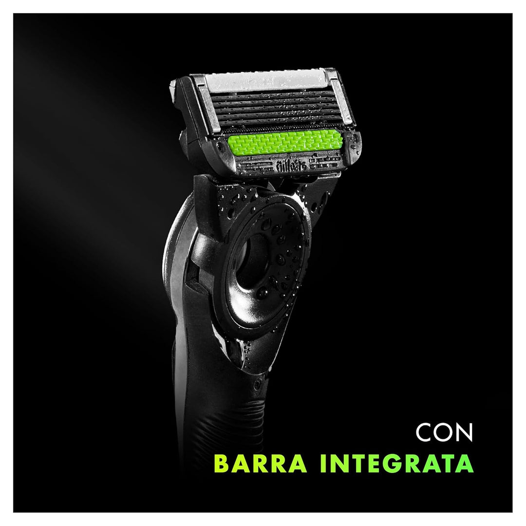 Gillette LABS Herrenrasierer, mit 1 Gillette LABS Klingen mit integriertem Stab, Magnetbasis, Feucht