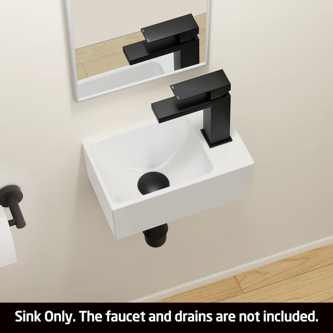 KES Waschbecken Gäste WC Aufsatzwaschbecken Waschschale Keramik Handwaschbecken Badezimmer für Wasch
