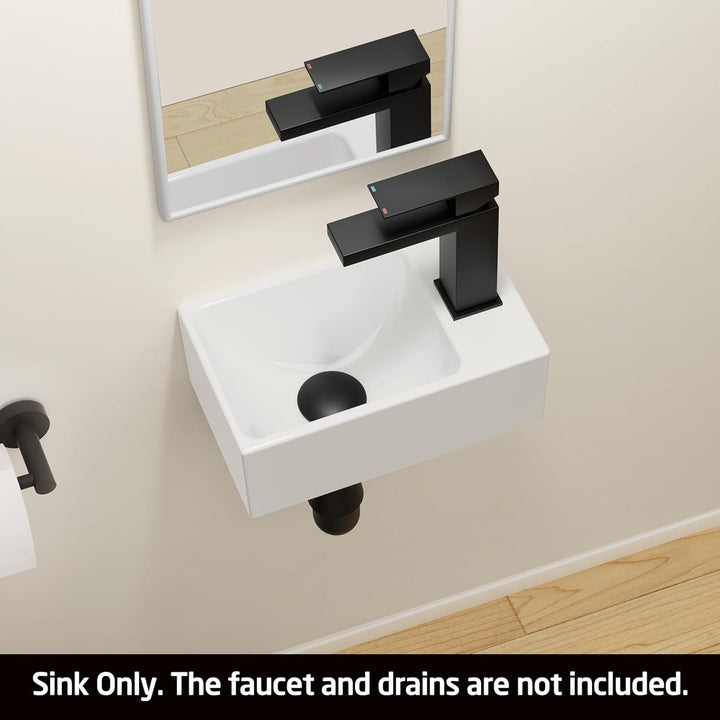 KES Waschbecken Gäste WC Aufsatzwaschbecken Waschschale Keramik Handwaschbecken Badezimmer für Wasch