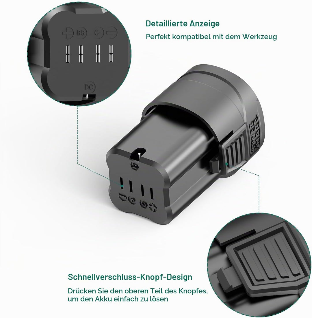 HYCHIKA 16.8V 1500mAh Werkzeugakkus, Kompatibel mit HYCHIKA 16,8 V Bohrmaschine(Modellnummer: NBT-CD