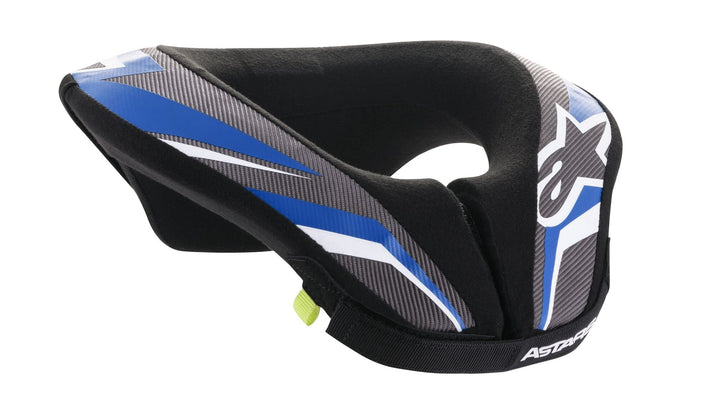 Alpinestars Sequence Jugend Motocross Nackenschutz (Black/Blue,L/XL), 6741018-177-L-XL