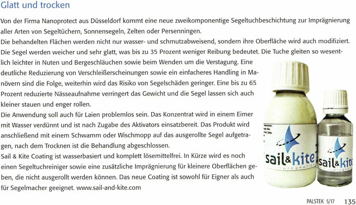 Sail & Kite Coating | Glatte Segel | Bessere Performance | Längere Lebensdauer | Segelbeschichtung m