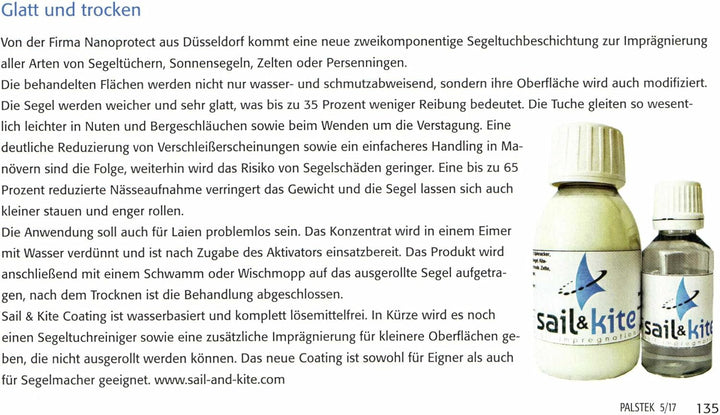Sail & Kite Coating | Glatte Segel | Bessere Performance | Längere Lebensdauer | Segelbeschichtung m