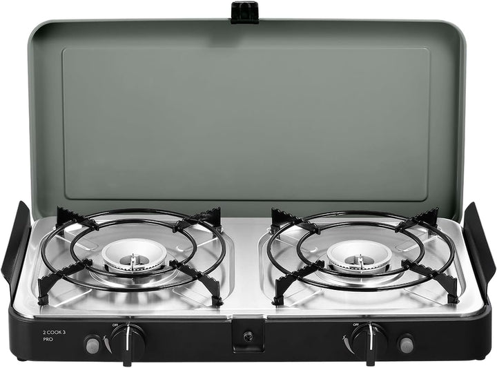 CADAC - 2-Cook 3 Pro Stove - Tischgrill - 50mBar - Campinggrill - Für draussen grillen - Stahl - Alu