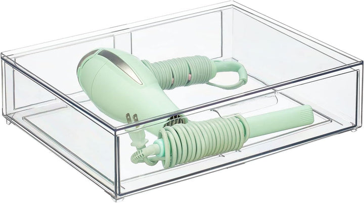 mDesign Kosmetikorganizer – stapelbare Schubladenbox aus Kunststoff – praktische Box zur Aufbewahrun