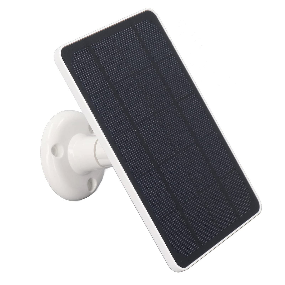 Fockety Solarpanel für Überwachungskamera, 10 W 5 V Micro-USB-Kamera-Solarpanel, wasserdichte Kontin