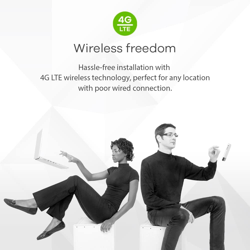 Zyxel 4G LTE-A Indoor WLAN-Router | Dual-Band WLAN-Sharing für 64 Geräte | Unterstützt VoIP/Volte |