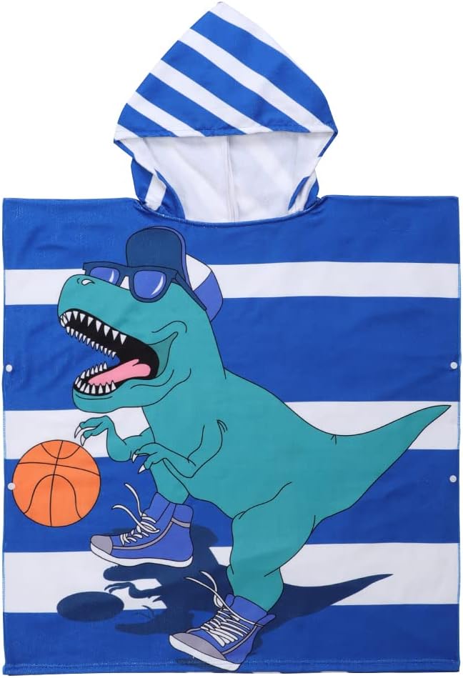 KAKU NANU Badetücher Badehandtuch Kinder, Exquisites Muster Bademantel Badeponcho Badeponcho Kinder