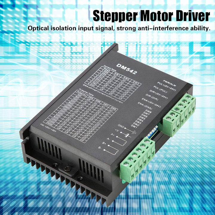 Stepper Treiber, Dm542 2 Phasen Schrittmotortreiber Dc 18-48v 57/86 Stepper Motor Driver Peak 4.2a