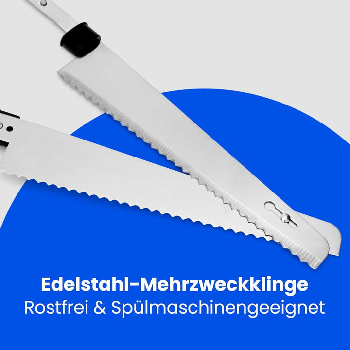 Clatronic EM 3702 Elektromesser, elektrisches Messer, elektrisches Küchenmesser, Küchenhelfer mit 12