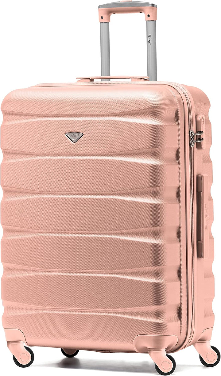 Flight Knight ABS Leichtgewicht Reisekoffer Koffer 3 Groben Kompatibel Mit Air Berlin, Lufthansa, Eu