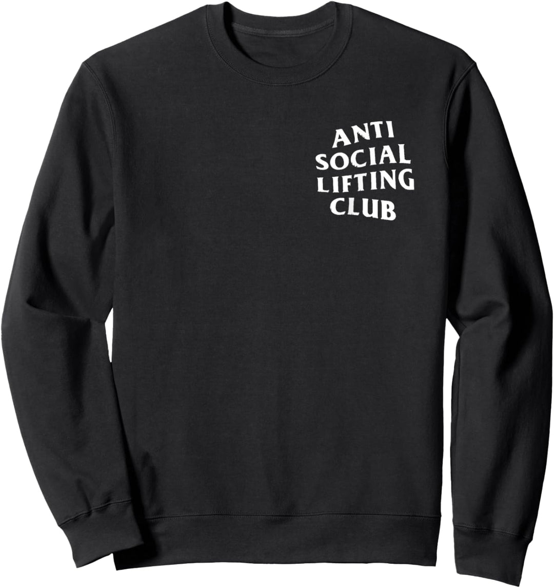 Club de elevación antisocial: logotipo blanco Sweatshirt